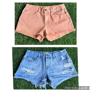 BILLABONG Cut Off Denim Shorts Bundle size 28/29